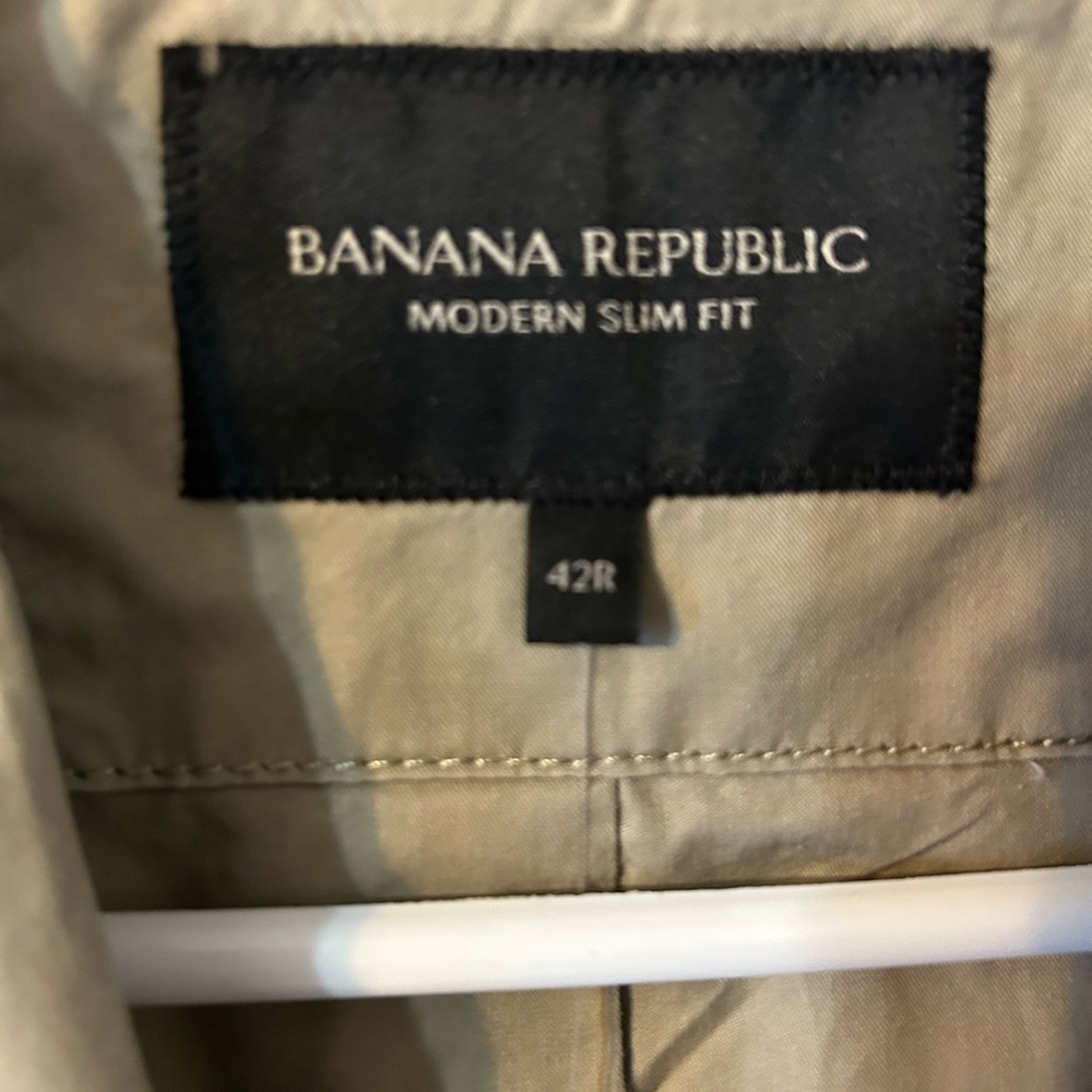 Banana Republic cotton Men's Tan blazer NWT 42R - Picture 4 of 5